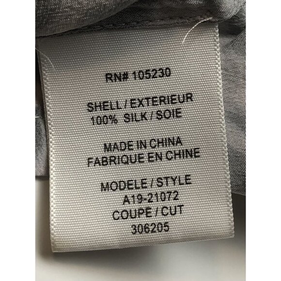 JOIE Womens SMALL Gray Leopard Print 100% SILK Racerback TANK TOP $134 EUC - Picture 9 of 10